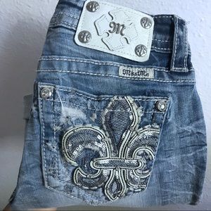 Miss Me cropped embellished jeans 24
